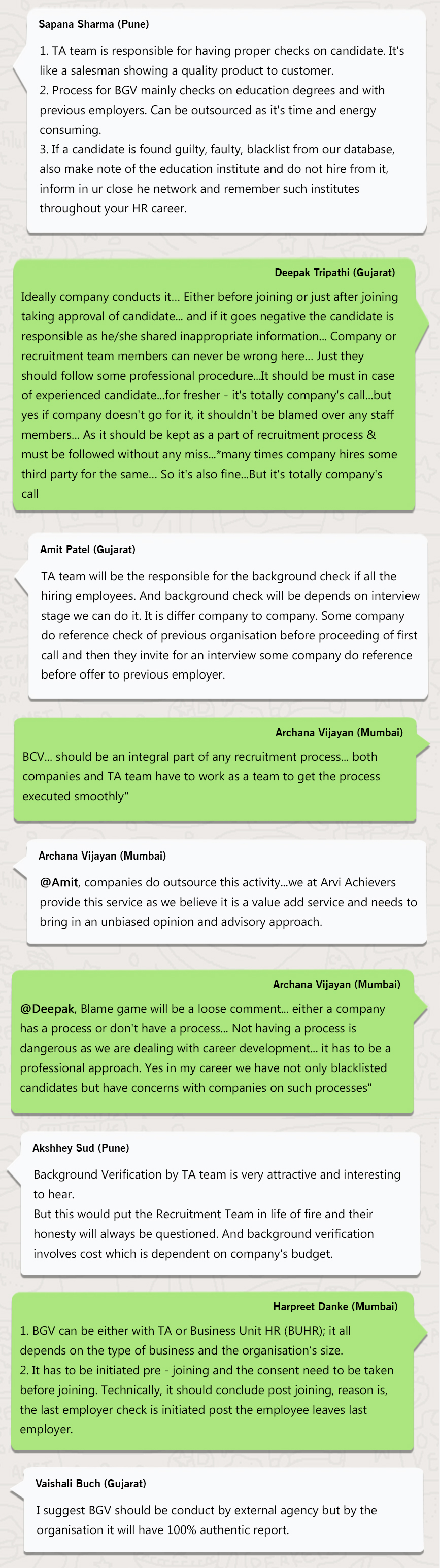 WhatsApp Group Chat â€“ Recruitment: Background Verification (BGV) Process